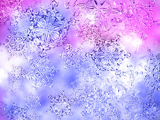 Image showing Snowflakes background