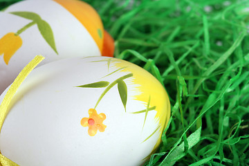 Image showing Painted easter eggs 