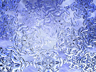 Image showing Snowflakes background