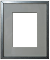 Image showing passepartout silver frame
