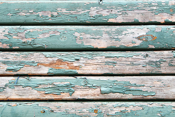 Image showing Old wooden texture with peeling paint