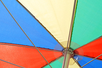 Image showing Colorful parasol