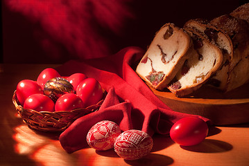 Image showing Easter eggs still-life