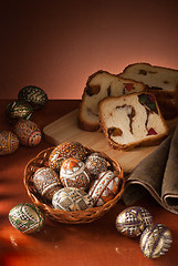 Image showing Easter eggs still-life