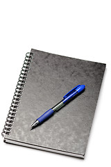 Image showing Notebook and pen