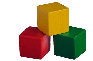 Image showing Wooden Building Blocks