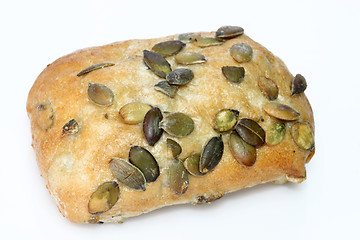 Image showing Pumpkinseed bread roll