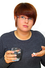 Image showing Taking medicament