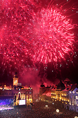 Image showing Fireworks in Novi Sad, Serbia