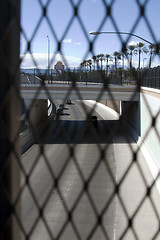 Image showing Highway Behind the Fences in Las Vegas