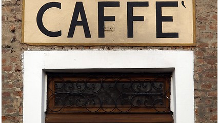 Image showing Caffe sign