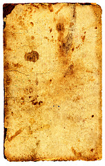 Image showing Old tatteredtextured paper. Over white