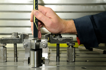 Image showing Check measurment by caliper