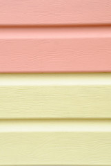 Image showing yellow vinyl siding material for cladding