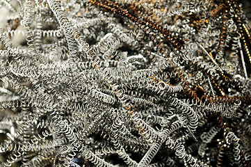 Image showing metal spiral shavings