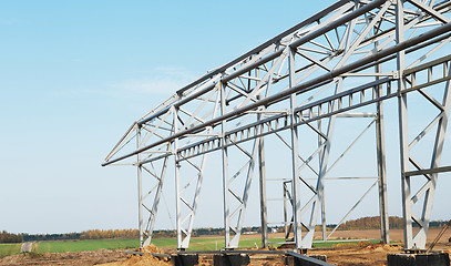 Image showing metal construction framework