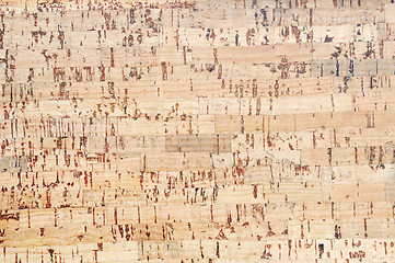 Image showing cork board flooring background
