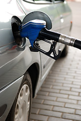 Image showing fuel filling at gas station