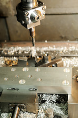 Image showing milling the metal blank
