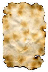 Image showing Grunge paper with scorched edges.