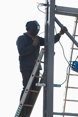 Image showing electric arc welding