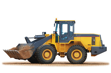 Image showing wheel loader bulldozer