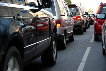 Image showing Traffic during the rush hour