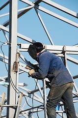 Image showing electric arc welding