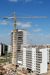 Image showing tower column crane