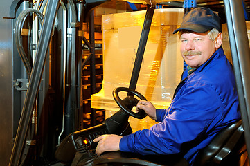 Image showing loader worker at warehouse