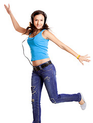 Image showing Dancing and Listen Music