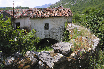 Image showing abandoned mountain farm house