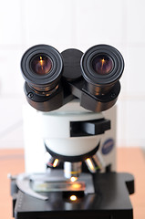 Image showing close-up medicine microscope