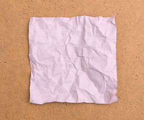 Image showing Crumpled note paper