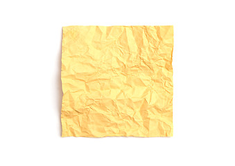 Image showing Crumpled note paper