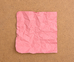 Image showing Crumpled note paper