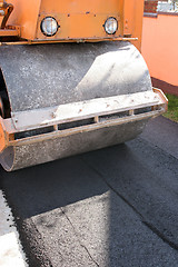 Image showing road construction roller l