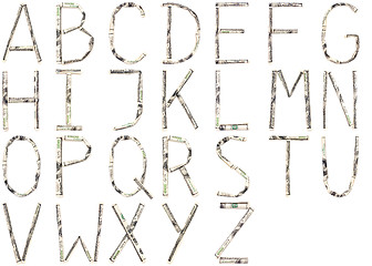 Image showing Dollar alphabet