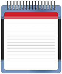 Image showing Blank white notepad