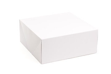 Image showing Blank White Box Isolated on White