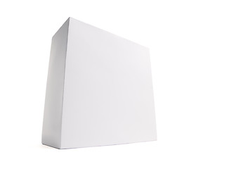 Image showing Blank White Box Isolated on White