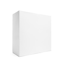 Image showing Blank White Box Isolated on White