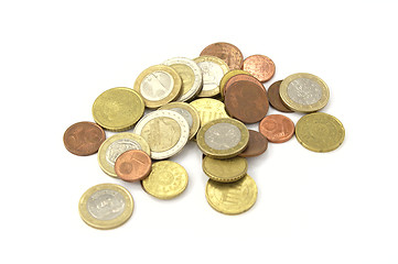 Image showing Euro coins