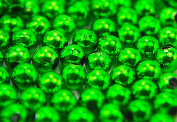 Image showing Green beads