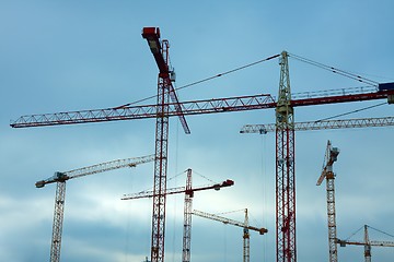 Image showing Cranes