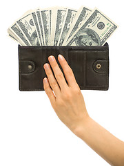 Image showing Wallet full of money