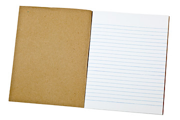 Image showing Blank exercise book