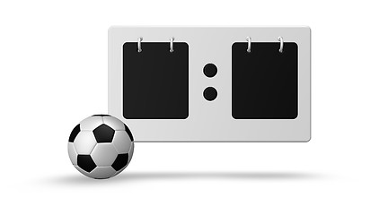 Image showing soccer scoreboard