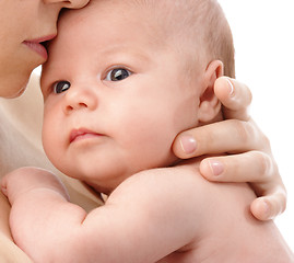 Image showing Newborn in mother's hands