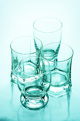 Image showing Four glasses